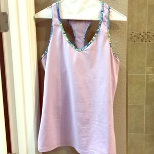 Luxletic Lilly Pulitzer Racer Back Tank Top XL